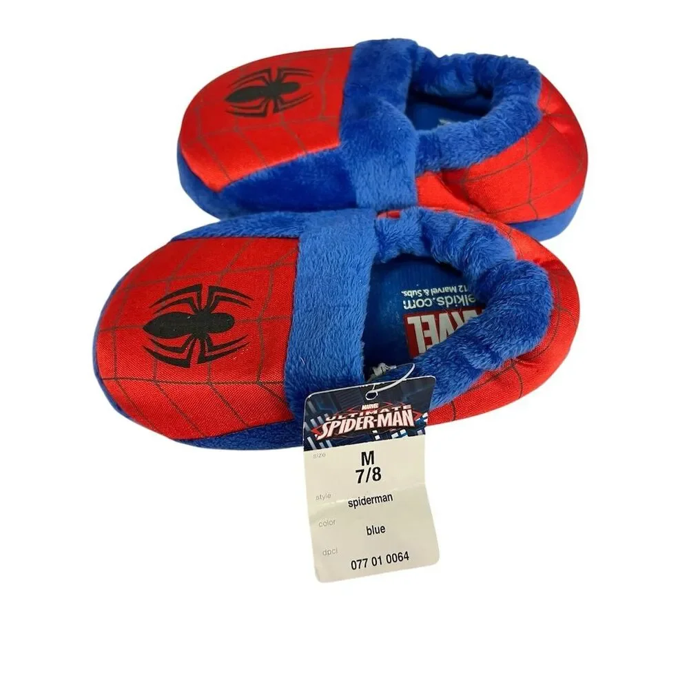 Marvel Spiderman Toddler Boys' Slip-on Slippers Size 7/8 Multicolor